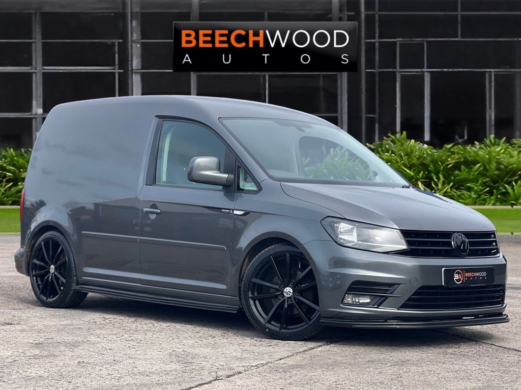 USED 2017 17 VOLKSWAGEN CADDY 1.6 TDI C20 CR Highline Panel Van 5dr Diesel DSG SWB Euro 5 (102 ps) DAB / COILOVERS / 19'S