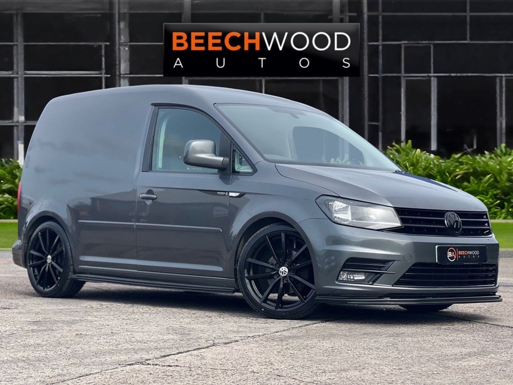 USED 2017 17 VOLKSWAGEN CADDY 1.6 TDI C20 CR Highline Panel Van 5dr Diesel DSG SWB Euro 5 (102 ps) DAB / COILOVERS / 19'S