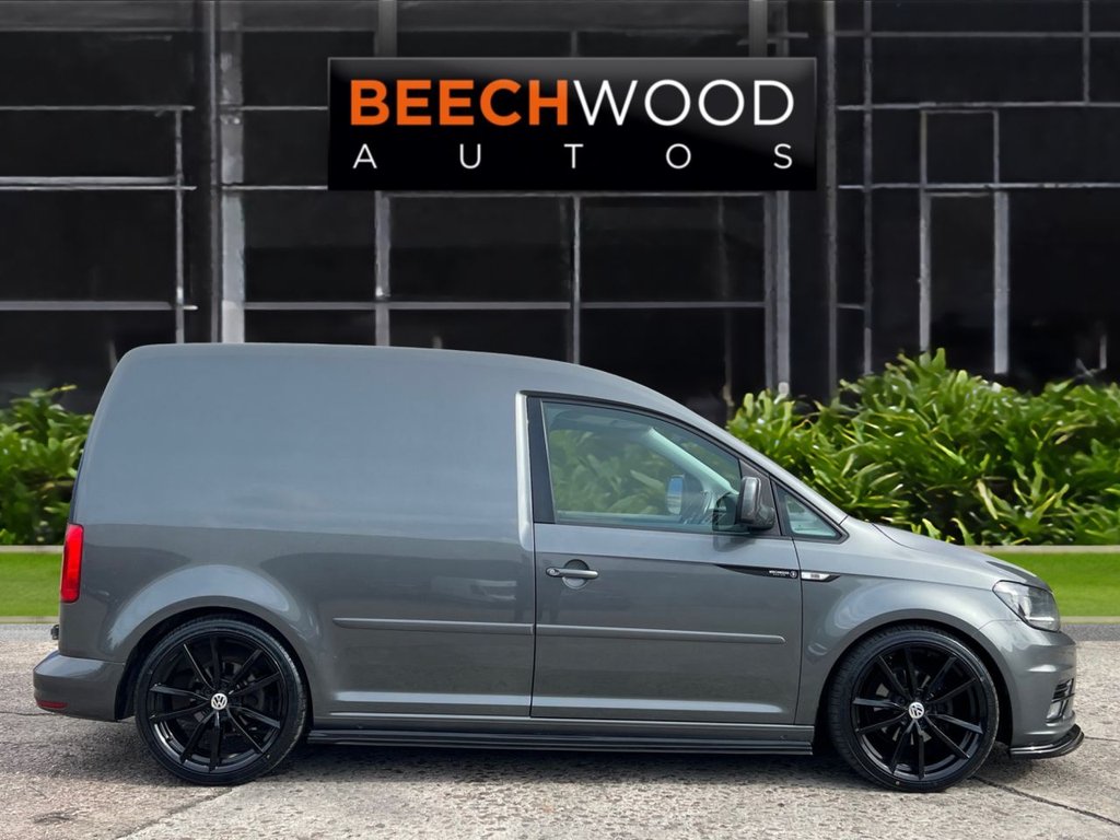 USED 2017 17 VOLKSWAGEN CADDY 1.6 TDI C20 CR Highline Panel Van 5dr Diesel DSG SWB Euro 5 (102 ps) DAB / COILOVERS / 19'S