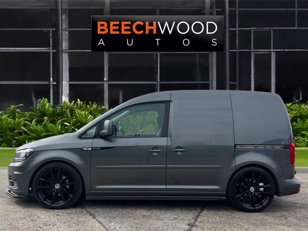 USED 2017 17 VOLKSWAGEN CADDY 1.6 TDI C20 CR Highline Panel Van 5dr Diesel DSG SWB Euro 5 (102 ps) DAB / COILOVERS / 19'S