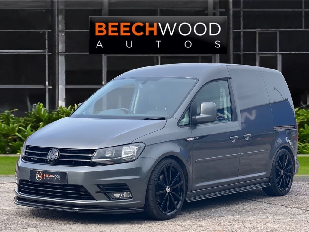 USED 2017 17 VOLKSWAGEN CADDY 1.6 TDI C20 CR Highline Panel Van 5dr Diesel DSG SWB Euro 5 (102 ps) DAB / COILOVERS / 19'S