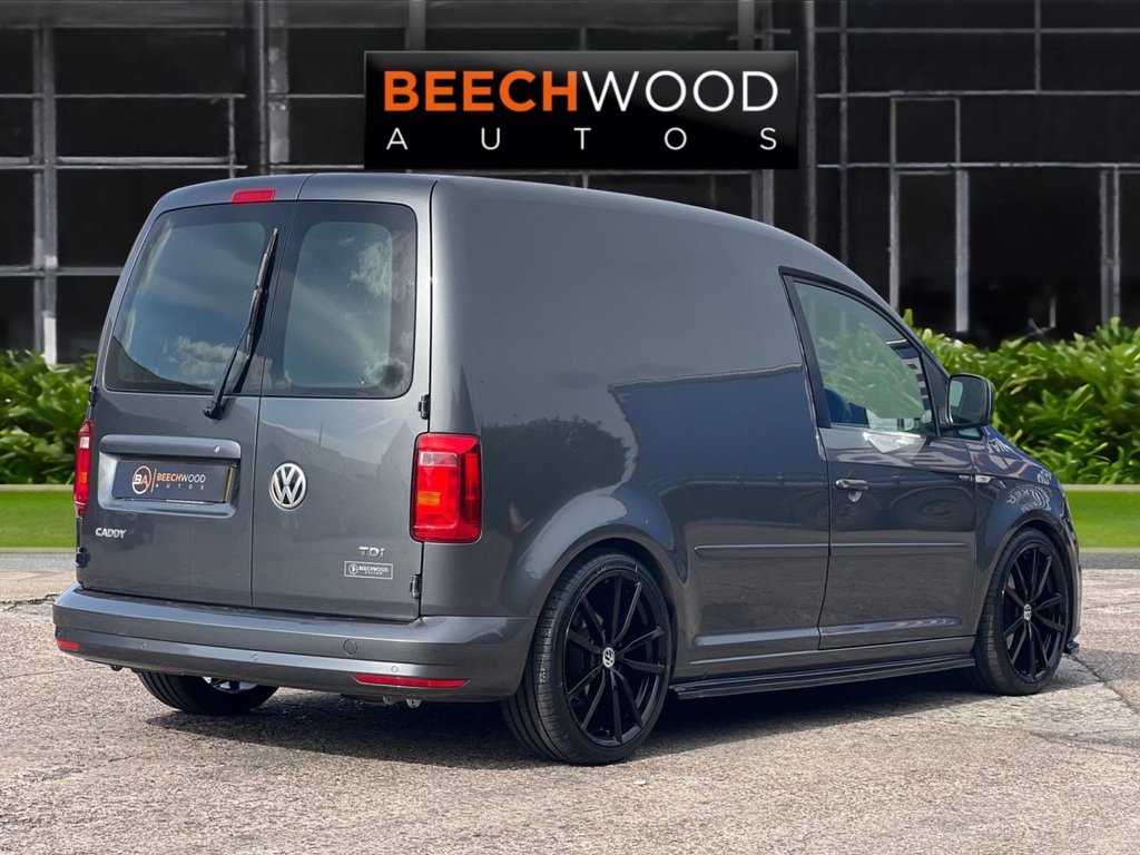 USED 2017 17 VOLKSWAGEN CADDY 1.6 TDI C20 CR Highline Panel Van 5dr Diesel DSG SWB Euro 5 (102 ps) DAB / COILOVERS / 19'S