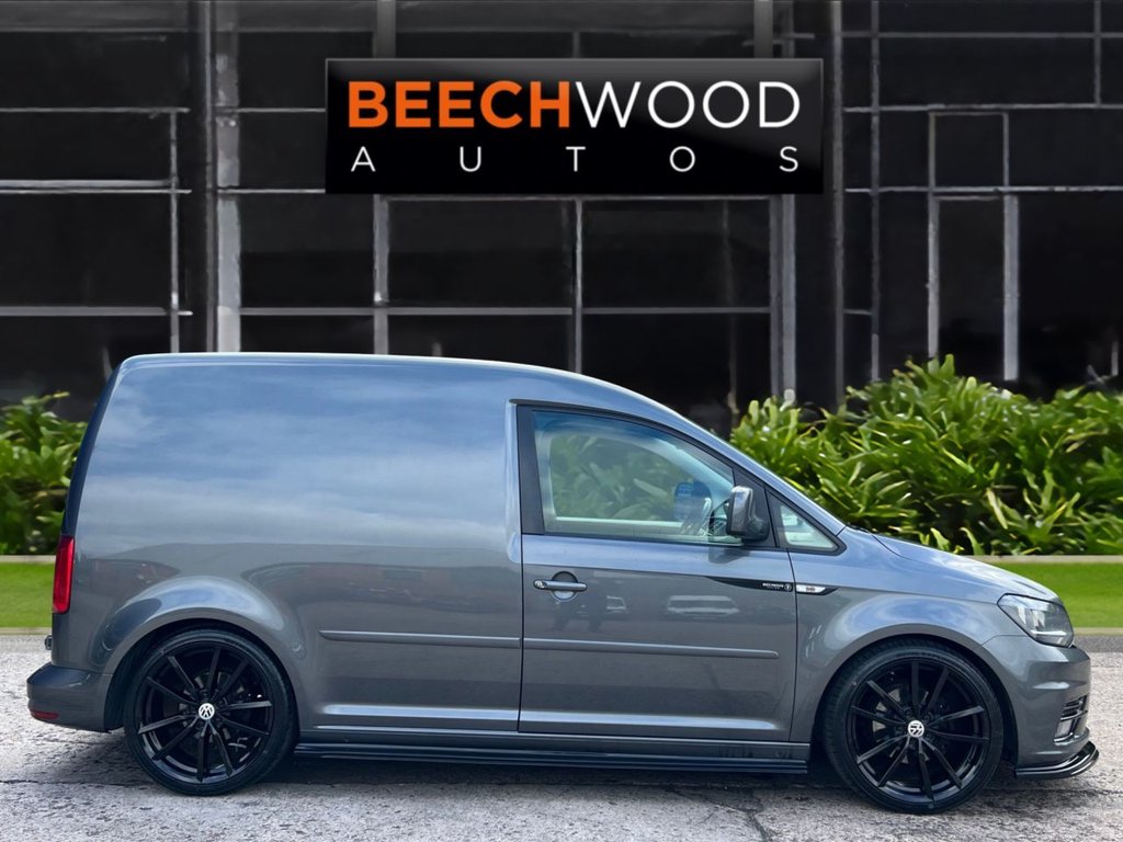 USED 2017 17 VOLKSWAGEN CADDY 1.6 TDI C20 CR Highline Panel Van 5dr Diesel DSG SWB Euro 5 (102 ps) DAB / COILOVERS / 19'S
