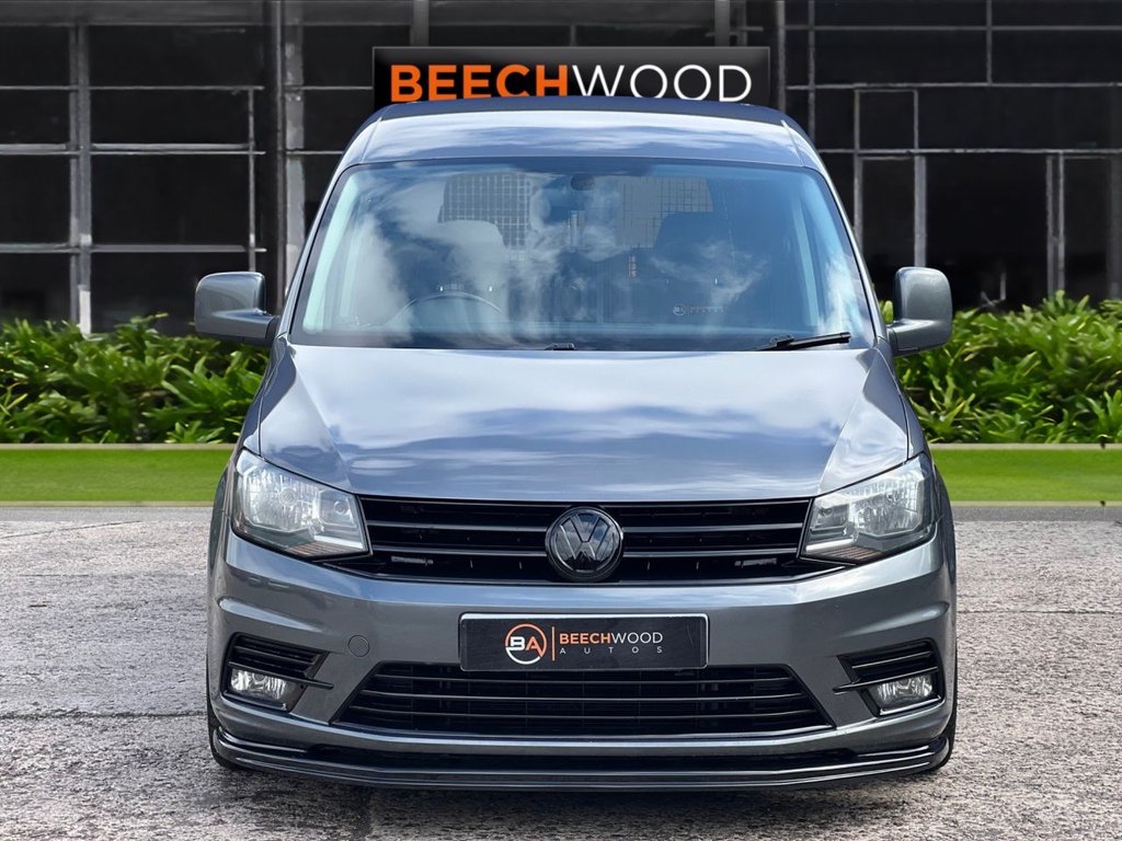 USED 2017 17 VOLKSWAGEN CADDY 1.6 TDI C20 CR Highline Panel Van 5dr Diesel DSG SWB Euro 5 (102 ps) DAB / COILOVERS / 19'S