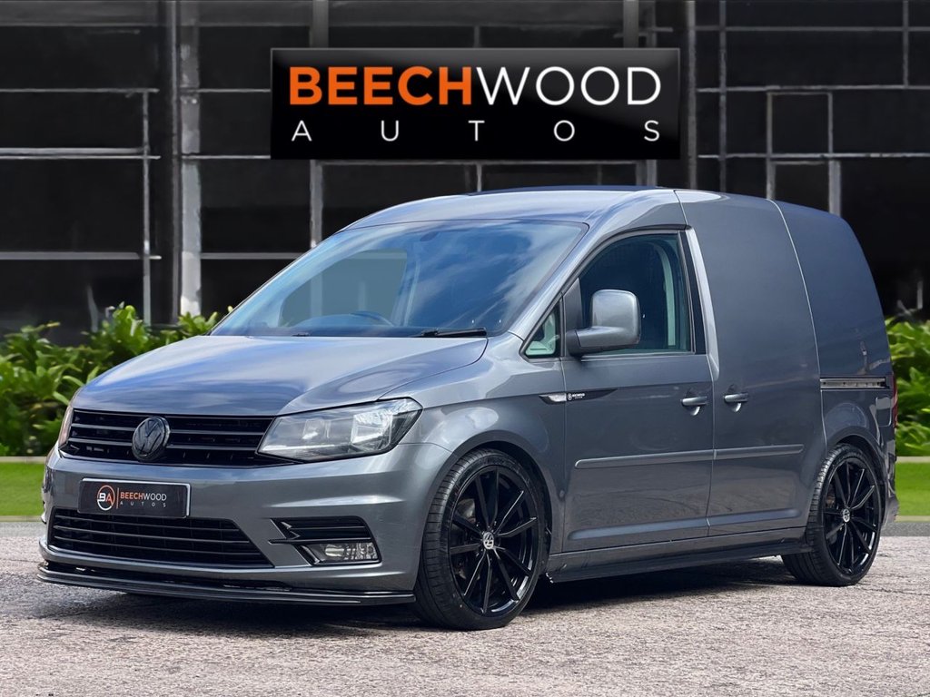 USED 2017 17 VOLKSWAGEN CADDY 1.6 TDI C20 CR Highline Panel Van 5dr Diesel DSG SWB Euro 5 (102 ps) DAB / COILOVERS / 19'S