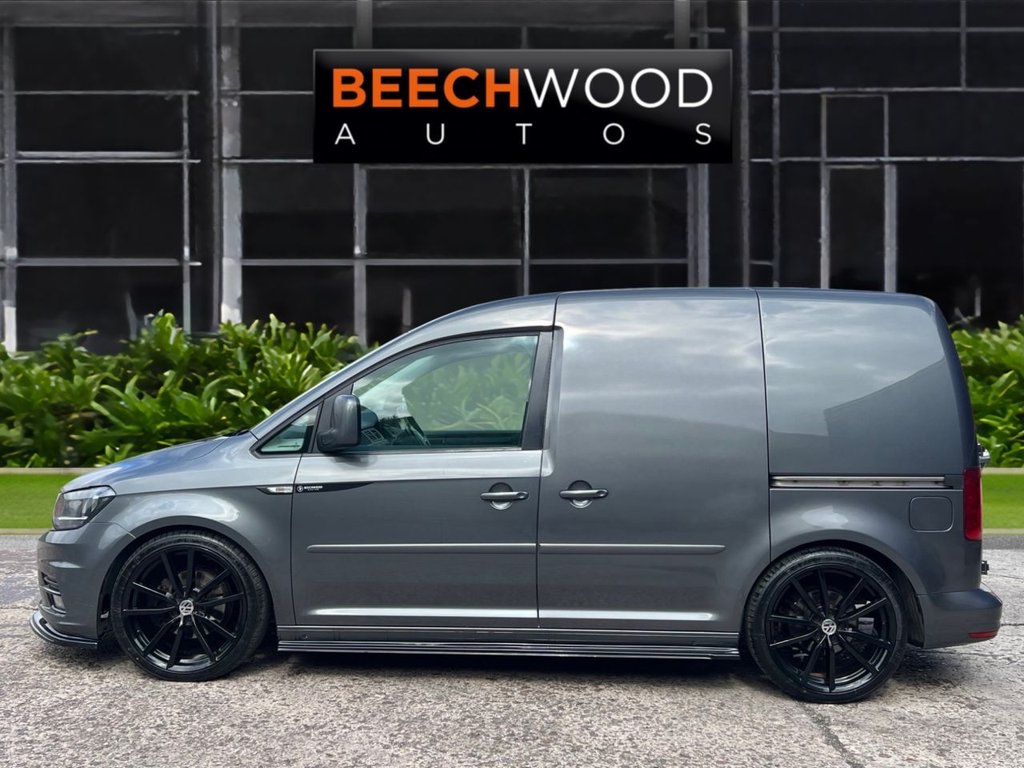 USED 2017 17 VOLKSWAGEN CADDY 1.6 TDI C20 CR Highline Panel Van 5dr Diesel DSG SWB Euro 5 (102 ps) DAB / COILOVERS / 19'S