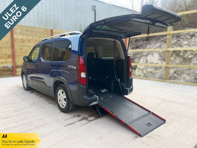 View our Peugeot Rifter L2 LWB 5 Seat Petrol Auto Wheelchair accessible Disabled access Vehicle WAV