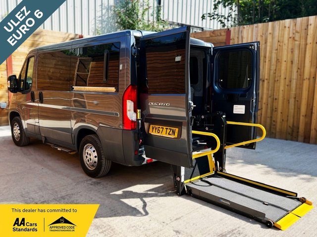 View our Fiat Ducato 4 Seat Auto Wheelchair Accessible Disabled Access Vehicle WAV  