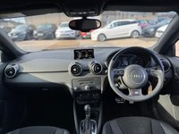 USED 2017 17 AUDI A1 1.4 TFSI S line Sportback 5dr Petrol S Tronic Euro 6 (s/s) (125 ps) REAR PARKING SENSORS+  DAYTIME RUNNING LIGHTS+  PRIVACY GLASS+  HALF LEATHER+  LEATHER STEERING WHEEL+  TRACTION CONTROL+  TYRE PRESSURE MONITORING SYSTEM+  CRUISE CONTROL+  AUTO HEADLIGHTS+  CLIMATE CONTROL+  BLUETOOTH+  SAT NAV+  S LINE DESIGN+  17 INCH ALLOY WHEEL+