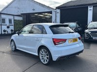USED 2017 17 AUDI A1 1.4 TFSI S line Sportback 5dr Petrol S Tronic Euro 6 (s/s) (125 ps) REAR PARKING SENSORS+  DAYTIME RUNNING LIGHTS+  PRIVACY GLASS+  HALF LEATHER+  LEATHER STEERING WHEEL+  TRACTION CONTROL+  TYRE PRESSURE MONITORING SYSTEM+  CRUISE CONTROL+  AUTO HEADLIGHTS+  CLIMATE CONTROL+  BLUETOOTH+  SAT NAV+  S LINE DESIGN+  17 INCH ALLOY WHEEL+