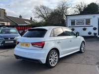 USED 2017 17 AUDI A1 1.4 TFSI S line Sportback 5dr Petrol S Tronic Euro 6 (s/s) (125 ps) REAR PARKING SENSORS+  DAYTIME RUNNING LIGHTS+  PRIVACY GLASS+  HALF LEATHER+  LEATHER STEERING WHEEL+  TRACTION CONTROL+  TYRE PRESSURE MONITORING SYSTEM+  CRUISE CONTROL+  AUTO HEADLIGHTS+  CLIMATE CONTROL+  BLUETOOTH+  SAT NAV+  S LINE DESIGN+  17 INCH ALLOY WHEEL+