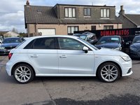 USED 2017 17 AUDI A1 1.4 TFSI S line Sportback 5dr Petrol S Tronic Euro 6 (s/s) (125 ps) REAR PARKING SENSORS+  DAYTIME RUNNING LIGHTS+  PRIVACY GLASS+  HALF LEATHER+  LEATHER STEERING WHEEL+  TRACTION CONTROL+  TYRE PRESSURE MONITORING SYSTEM+  CRUISE CONTROL+  AUTO HEADLIGHTS+  CLIMATE CONTROL+  BLUETOOTH+  SAT NAV+  S LINE DESIGN+  17 INCH ALLOY WHEEL+
