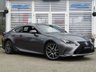 USED 2017 17 LEXUS RC 2.5 300h F Sport Coupe 2dr Petrol Hybrid CVT Euro 6 (s/s) (223 ps) STUNNING &pound;25 ROAD TAX, LEXUS RC 2.5 300H F SPORT COUPE PETROL HYBRID AUTO 223 BHP. Finished in MERCURY GREY MET with Full BLACK CLIMATE LEATHER TRIM. This sleek coupe is a real head turner. Its best features are its Futuristic looks, Well-built interior and very Quiet when cruising. Other features include Sat Nav, Rear View Camera, Alloys, Heated and ventilated Leather seats, DAB Radio, B/Tooth, Power folding mirrors and much more. Just Serviced with History.