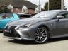 USED 2017 17 LEXUS RC 2.5 300h F Sport Coupe 2dr Petrol Hybrid CVT Euro 6 (s/s) (223 ps) STUNNING &pound;25 ROAD TAX, LEXUS RC 2.5 300H F SPORT COUPE PETROL HYBRID AUTO 223 BHP. Finished in MERCURY GREY MET with Full BLACK CLIMATE LEATHER TRIM. This sleek coupe is a real head turner. Its best features are its Futuristic looks, Well-built interior and very Quiet when cruising. Other features include Sat Nav, Rear View Camera, Alloys, Heated and ventilated Leather seats, DAB Radio, B/Tooth, Power folding mirrors and much more. Just Serviced with History.
