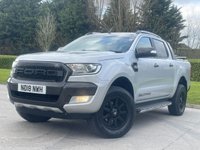 USED 2018 18 FORD RANGER 3.2 TDCi Wildtrak Pickup Double Cab 4dr Diesel Auto 4WD Euro 5 (200 ps) FULL SERVICE HISTORY + UPGRADED GR