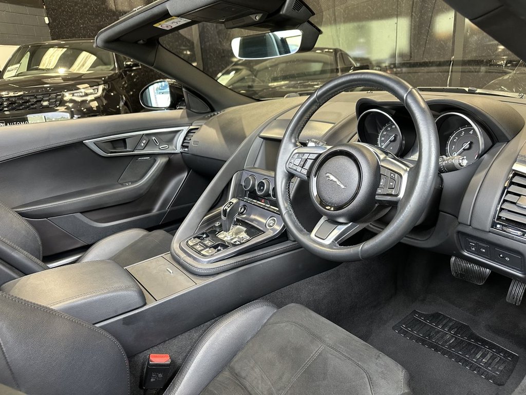 USED 2018 68 JAGUAR F-TYPE 2.0i GPF R-Dynamic Convertible 2dr Petrol Auto Euro 6 (s/s) (300 ps) BLACK PACK|1 YEAR WARRANTY