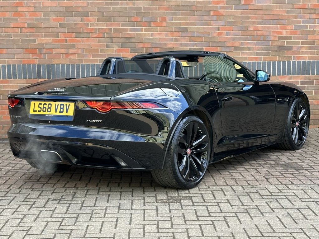 USED 2018 68 JAGUAR F-TYPE 2.0i GPF R-Dynamic Convertible 2dr Petrol Auto Euro 6 (s/s) (300 ps) BLACK PACK|1 YEAR WARRANTY