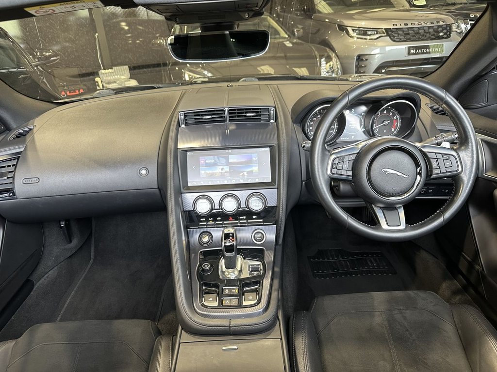 USED 2018 68 JAGUAR F-TYPE 2.0i GPF R-Dynamic Convertible 2dr Petrol Auto Euro 6 (s/s) (300 ps) BLACK PACK|1 YEAR WARRANTY