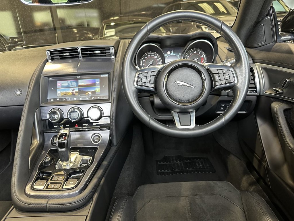USED 2018 68 JAGUAR F-TYPE 2.0i GPF R-Dynamic Convertible 2dr Petrol Auto Euro 6 (s/s) (300 ps) BLACK PACK|1 YEAR WARRANTY