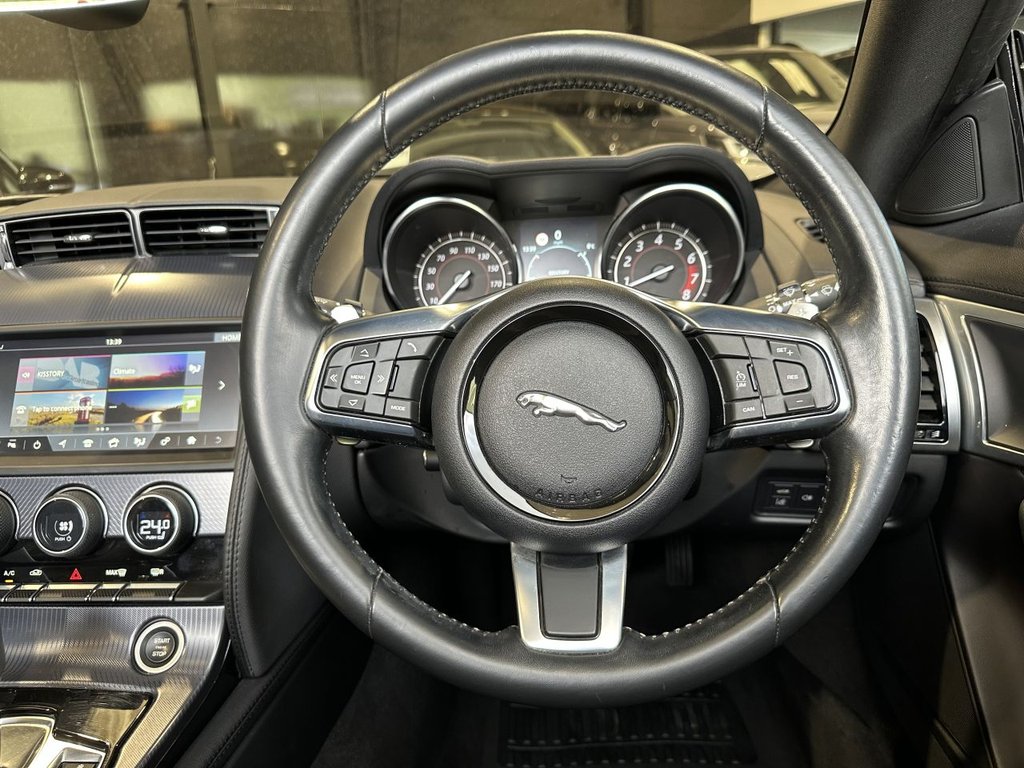 USED 2018 68 JAGUAR F-TYPE 2.0i GPF R-Dynamic Convertible 2dr Petrol Auto Euro 6 (s/s) (300 ps) BLACK PACK|1 YEAR WARRANTY