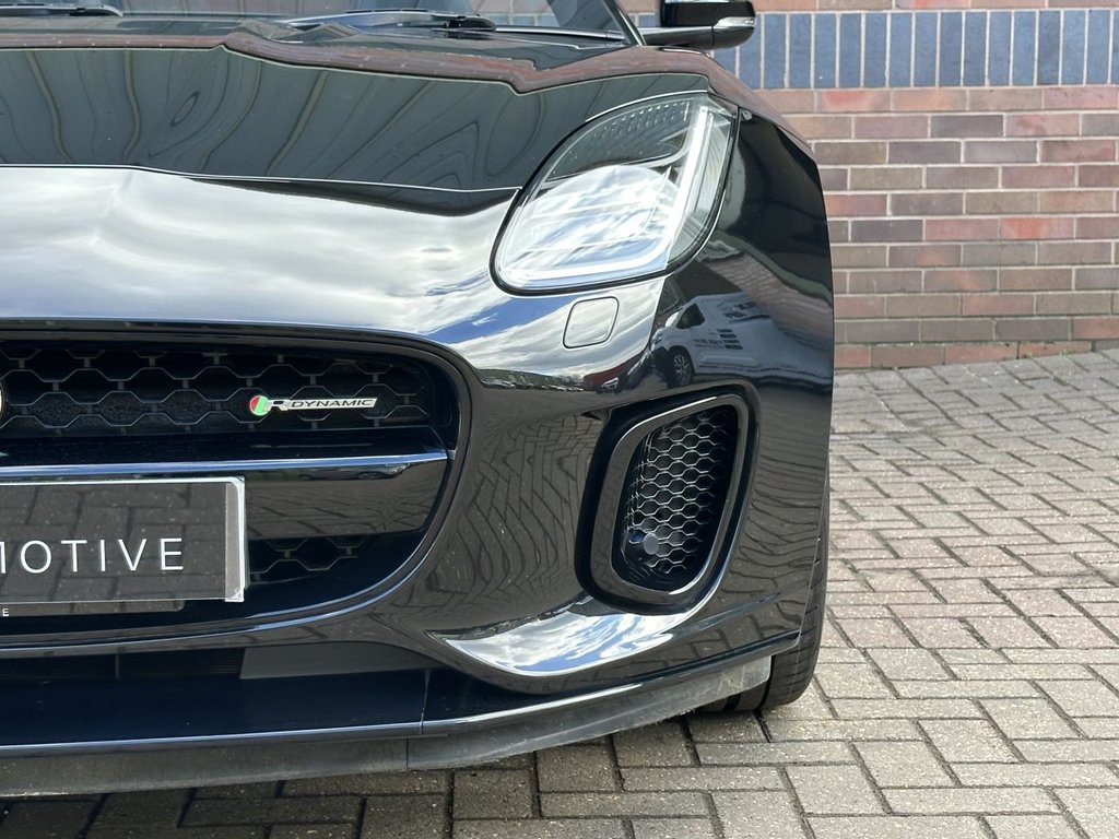 USED 2018 68 JAGUAR F-TYPE 2.0i GPF R-Dynamic Convertible 2dr Petrol Auto Euro 6 (s/s) (300 ps) BLACK PACK|1 YEAR WARRANTY
