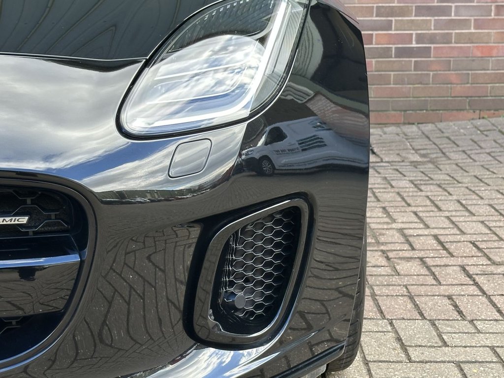 USED 2018 68 JAGUAR F-TYPE 2.0i GPF R-Dynamic Convertible 2dr Petrol Auto Euro 6 (s/s) (300 ps) BLACK PACK|1 YEAR WARRANTY