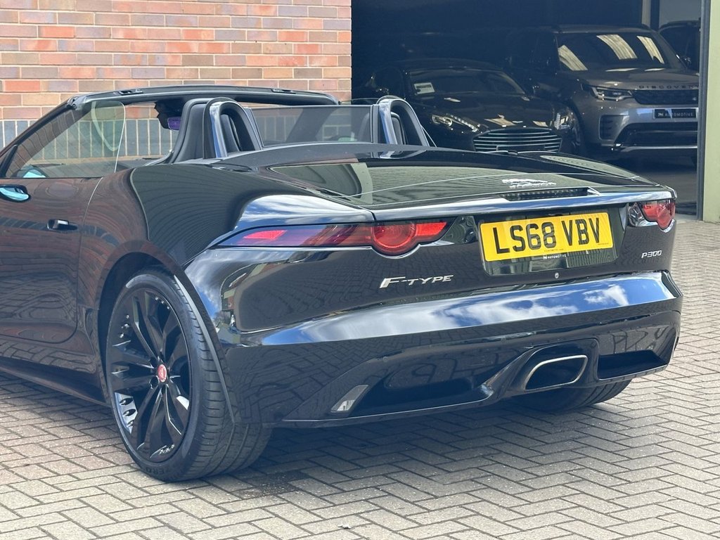 USED 2018 68 JAGUAR F-TYPE 2.0i GPF R-Dynamic Convertible 2dr Petrol Auto Euro 6 (s/s) (300 ps) BLACK PACK|1 YEAR WARRANTY