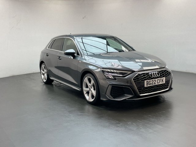 USED 2022 22 Audi A3 1.5 Tfsi 35 S Line Sportback 5dr Petrol S Tronic Euro 6 (s/S) (150 Ps) - Sat Nav, Leather, Privacy