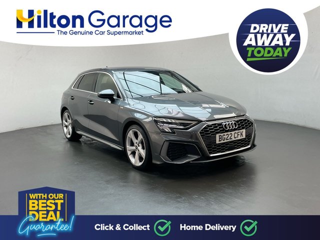 USED 2022 22 Audi A3 1.5 Tfsi 35 S Line Sportback 5dr Petrol S Tronic Euro 6 (s/S) (150 Ps) - Sat Nav, Leather, Privacy
