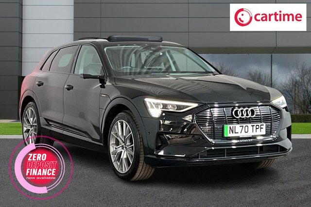 View our Audi E-Tron 55 Launch Edition SUV 5dr Electric Auto quattro 95kWh (408 ps) Virtual Door Mirrors, Panoramic Sunroof, Matrix LED Headlights, 360 Degree Sensors, Adaptive Cruise Assist