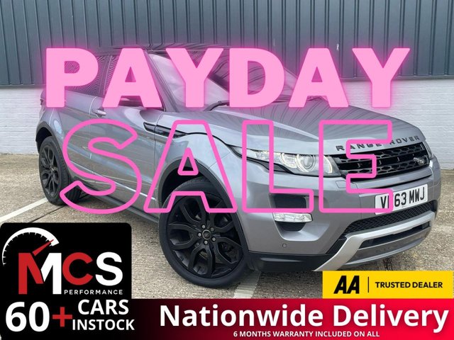 2013 63 LAND ROVER RANGE ROVER EVOQUE 2.2 SD4 Dynamic SUV 5dr Diesel Auto 4WD Euro 5 (s/s) (190 ps) 6 SERVICES / EGR REPLACED