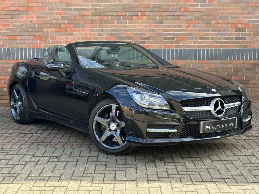 USED 2014 64 MERCEDES-BENZ SLK 1.8 SLK200 AMG Sport Convertible 2dr Petrol G-Tronic+ Euro 5 (s/s) (184 ps) AIRSCARF|HTD SEAT|1 YEAR WARRANTY