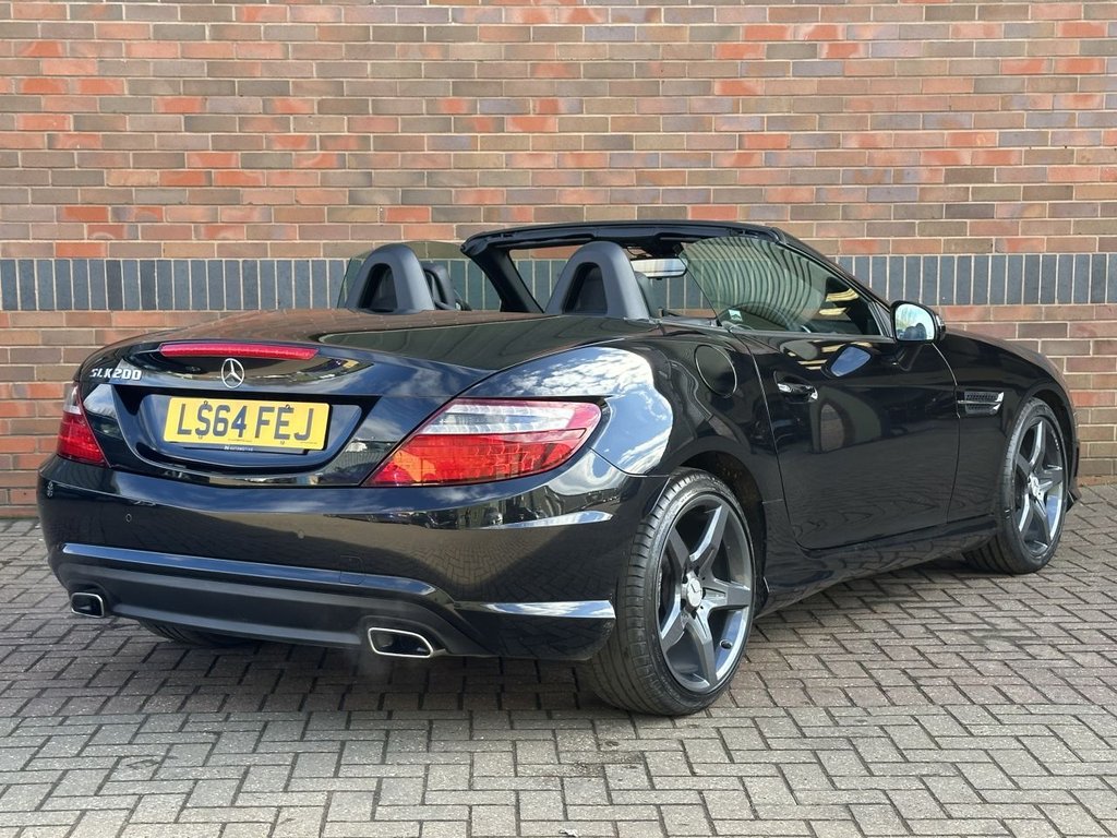 USED 2014 64 MERCEDES-BENZ SLK 1.8 SLK200 AMG Sport Convertible 2dr Petrol G-Tronic+ Euro 5 (s/s) (184 ps) AIRSCARF|HTD SEAT|1 YEAR WARRANTY