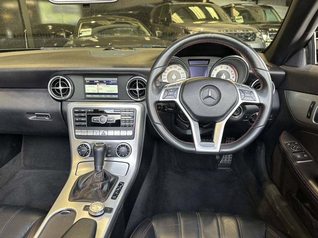 USED 2014 64 MERCEDES-BENZ SLK 1.8 SLK200 AMG Sport Convertible 2dr Petrol G-Tronic+ Euro 5 (s/s) (184 ps) AIRSCARF|HTD SEAT|1 YEAR WARRANTY
