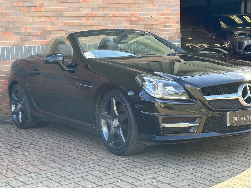 USED 2014 64 MERCEDES-BENZ SLK 1.8 SLK200 AMG Sport Convertible 2dr Petrol G-Tronic+ Euro 5 (s/s) (184 ps) AIRSCARF|HTD SEAT|1 YEAR WARRANTY