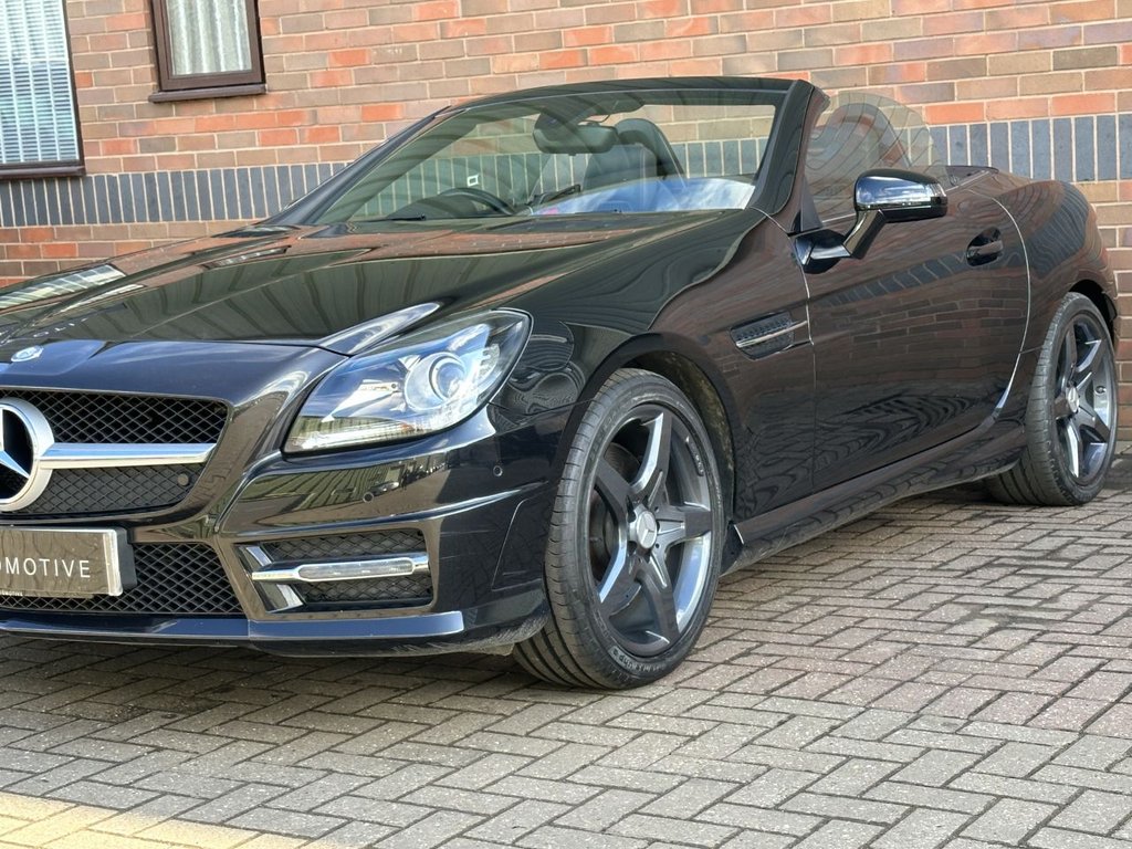 USED 2014 64 MERCEDES-BENZ SLK 1.8 SLK200 AMG Sport Convertible 2dr Petrol G-Tronic+ Euro 5 (s/s) (184 ps) AIRSCARF|HTD SEAT|1 YEAR WARRANTY