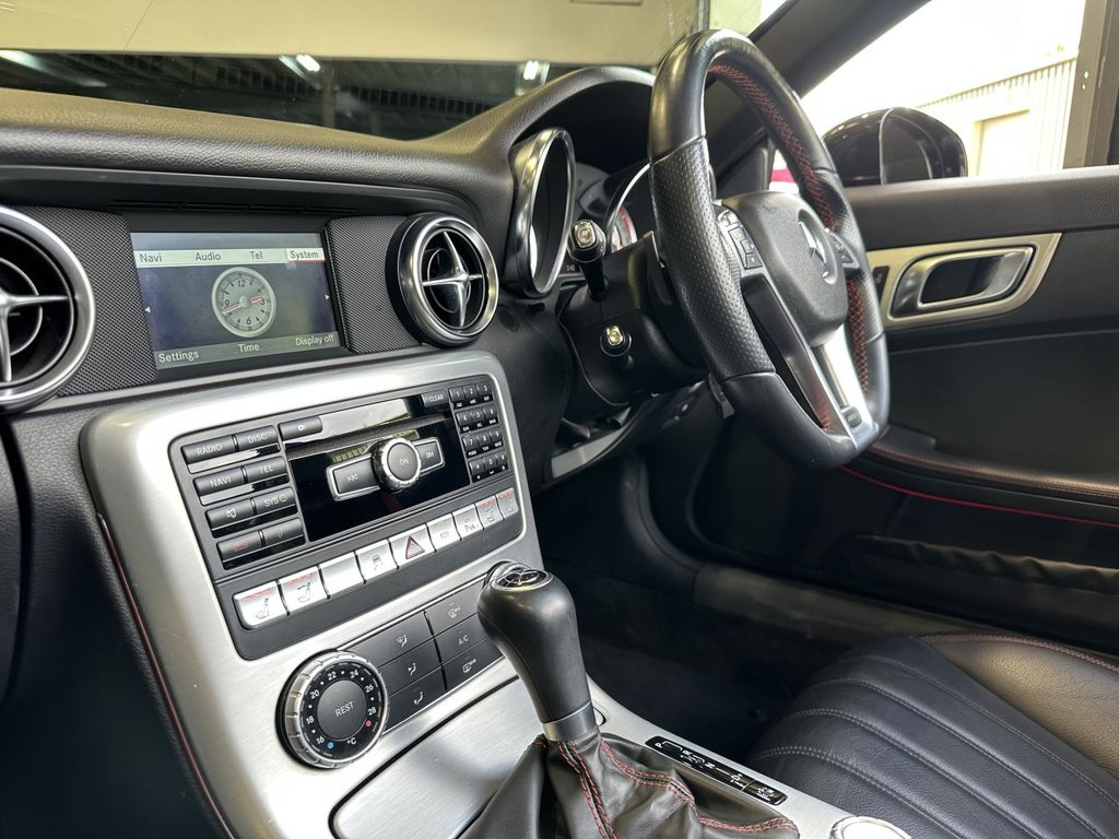 USED 2014 64 MERCEDES-BENZ SLK 1.8 SLK200 AMG Sport Convertible 2dr Petrol G-Tronic+ Euro 5 (s/s) (184 ps) AIRSCARF|HTD SEAT|1 YEAR WARRANTY