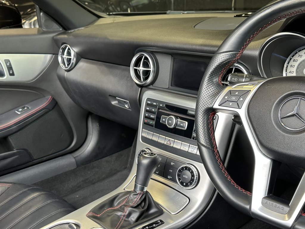 USED 2014 64 MERCEDES-BENZ SLK 1.8 SLK200 AMG Sport Convertible 2dr Petrol G-Tronic+ Euro 5 (s/s) (184 ps) AIRSCARF|HTD SEAT|1 YEAR WARRANTY