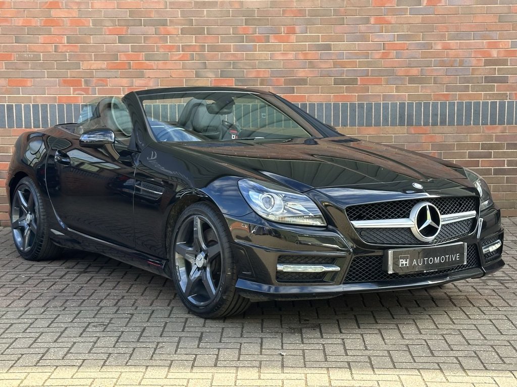 USED 2014 64 MERCEDES-BENZ SLK 1.8 SLK200 AMG Sport Convertible 2dr Petrol G-Tronic+ Euro 5 (s/s) (184 ps) AIRSCARF|HTD SEAT|1 YEAR WARRANTY