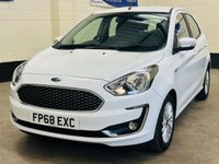 USED 2018 68 FORD KA+ 1.2 Ti-VCT Zetec Hatchback 5 Door Petrol Manual Euro 6 (s/s) (85 ps) ULEZ EURO 6 1 PREVIOUS OWNER