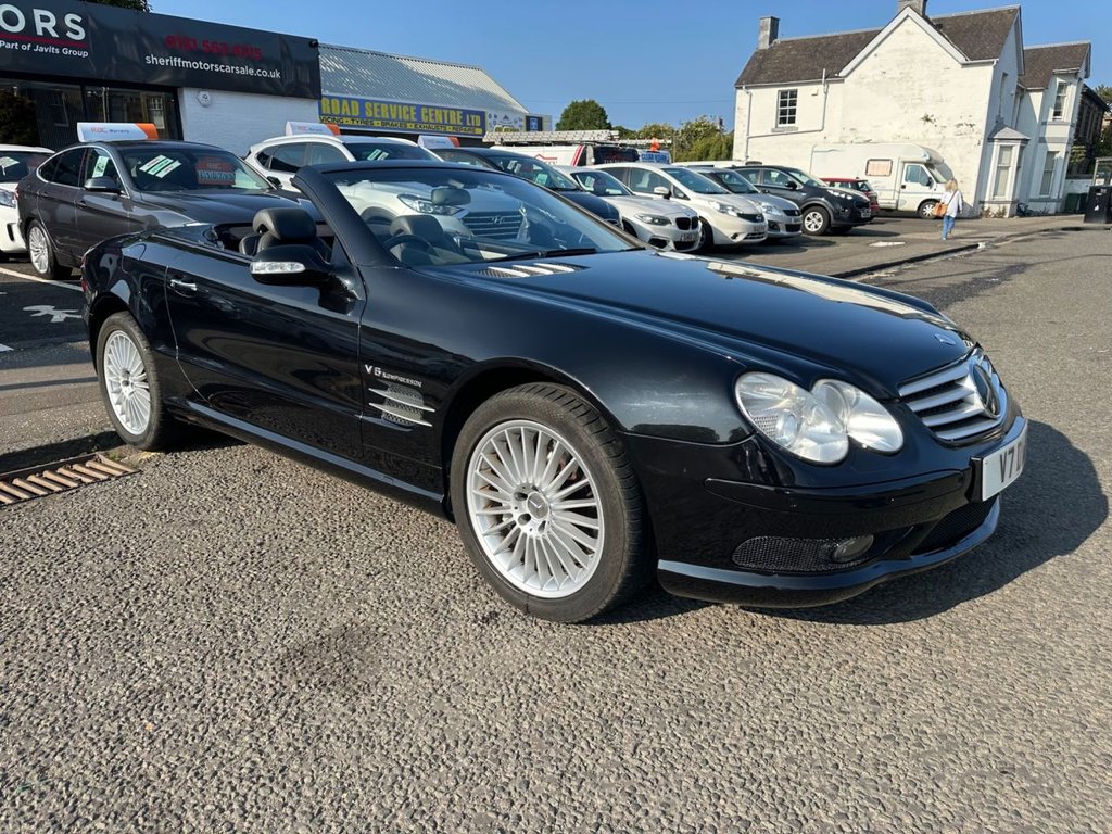 Black 2002 Mercedes-Benz SL-Class Saloon Rear-wheel drive Automatic