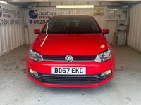 USED 2017 67 VOLKSWAGEN POLO 1.2 TSI Match Edition Hatchback 5dr Petrol Manual Euro 6 (s/s) (90 ps)+1 OWNER FROM NEW+2 KEYS+HISTORY+MEDIA+APPS+BLUETOOTH 2 KEYS+1 OWNER FROM NEW+ALLOYS+HISTORY+PARK SENSORS+PRIVACY+AIRCON+COLOUR CODED+CRUISE+HPI CLEAR