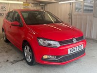 USED 2017 67 VOLKSWAGEN POLO 1.2 TSI Match Edition Hatchback 5dr Petrol Manual Euro 6 (s/s) (90 ps)+1 OWNER FROM NEW+2 KEYS+HISTORY+MEDIA+APPS+BLUETOOTH 2 KEYS+1 OWNER FROM NEW+ALLOYS+HISTORY+PARK SENSORS+PRIVACY+AIRCON+COLOUR CODED+CRUISE+HPI CLEAR