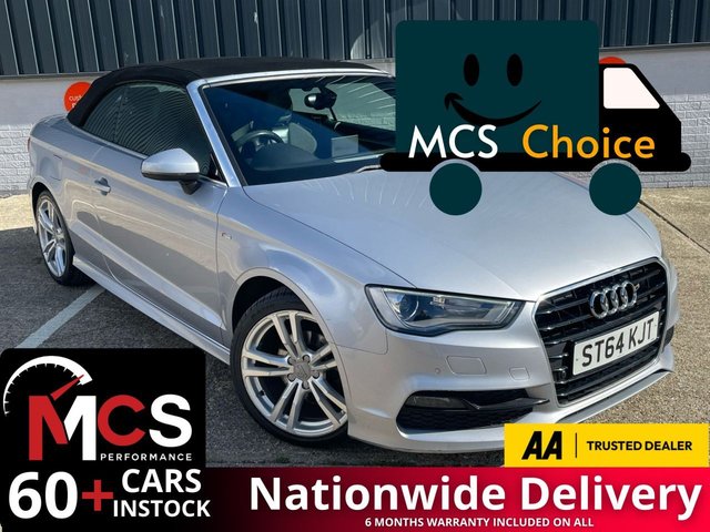 2014 64 Audi A3 Cabriolet 2.0 TDI S line Convertible 2dr Diesel S Tronic Euro 6 (s/s) (150 ps)