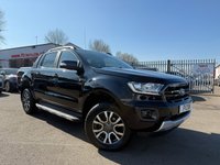 USED 2020 69 FORD RANGER 2.0 EcoBlue Wildtrak Pickup Double Cab 4dr Diesel Auto 4WD Euro 6 (s/s) (213 ps) A REALLY BEAUTIFUL ADDITION FINISHED IN FACTORY BLACK PAINT+DIESEL+AUTOMATIC+ONLY 1 OWNER FROM NEW+SERVICE HISTORY+PRIVACY GLASS+LOAD LINER+LOAD COVER+TOW-BAR+SIDE STEPS+FULL LEATHER INTERIOR+SATELLITE NAVIGATION+PARK ASSIST+AIR CONDITIONING+ALLOY WHEELS+CALL NOW FOR MORE INFORMATION AND TO ARRANGE A VIEWING+READY TO DRIVE AWAY TODAY!!!!!!!!!!!!!!!!!!!!!!!!!!!!!!!