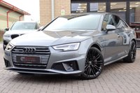 USED 2019 19 AUDI A4 2.0 TDI 40 S LINE QUATTRO SALOON  DECHROME 19"s TOWBAR WIRELESSCHARGE