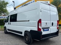 USED 2021 71 PEUGEOT BOXER 2.2 BLUEHDI 335 L3H2 6 SEATER WINDOW / CREW / DAY VAN 139 BHP WE THINK THIS STUNNING THROUGHOUT..