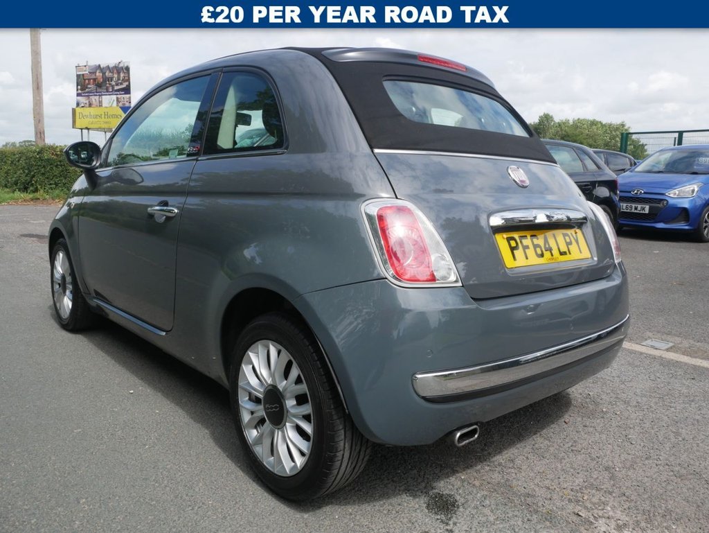 USED 2015 64 FIAT 500C 0.9 TwinAir Lounge Convertible 2dr Petrol Manual Euro 6 (s/s) (85 bhp) LOW MILEAGE CONVERTIBLE WITH FULL SERVICE HISTORY