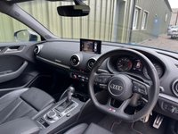 USED 2017 17 AUDI S3 2.0 TFSI Black Edition Sportback 5dr Petrol S Tronic quattro Euro 6 (s/s) (310 ps) AUDI HISTORY B&O SAT NAV DAB