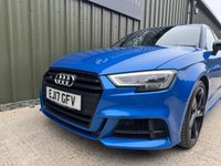 USED 2017 17 AUDI S3 2.0 TFSI Black Edition Sportback 5dr Petrol S Tronic quattro Euro 6 (s/s) (310 ps) AUDI HISTORY B&O SAT NAV DAB